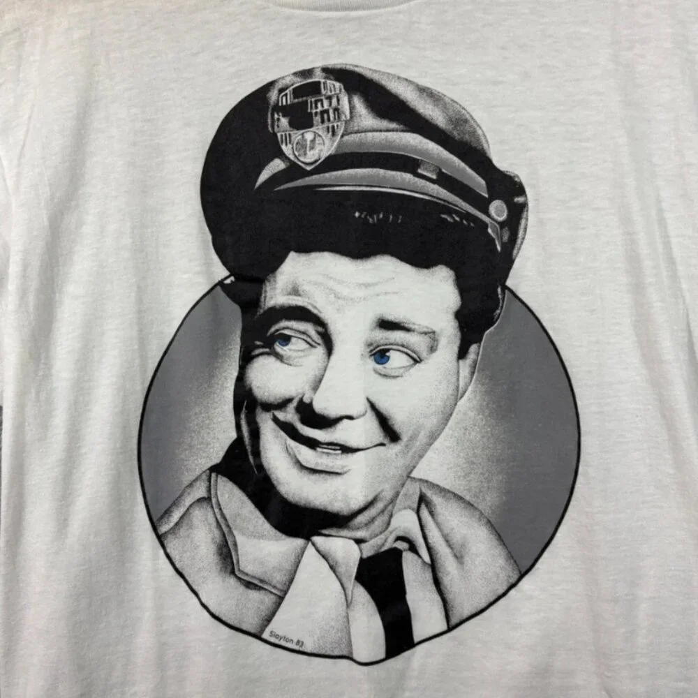 Vintage Honeymooners Ed Norton Art Carney TV Show Graphic T-Shirt Mens - Picture 2 of 5